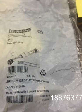菲尼克斯电源连接器 - SACC-M12FST-3PECON