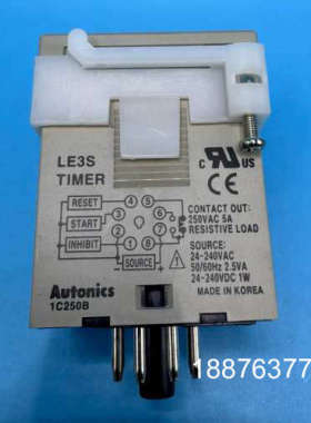 全新奥托尼克斯LE3S数显时间继电器，24-240V AC/议价