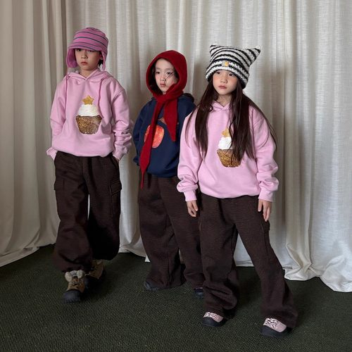 yummyrocky定制环保豹纹印花内里加厚美粒绒直筒裤