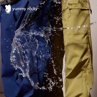 yummyrocky【轻量防水加绒】内里抗菌抗起球4色保暖冲锋裤