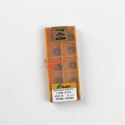 优势日本黛杰铣刀片RPMW1003MO JC5118 R5铣刀片加工通用材料