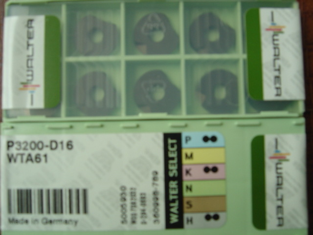 德国瓦尔特P3200-D20 WTA61 R10半元精铣刀片