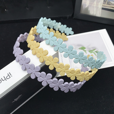 2025新款塑料花朵洗脸敷面膜发箍女头箍压发卡发捆头饰发旅碎发箍