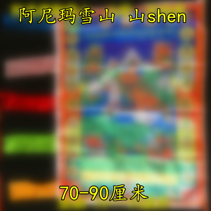 阿尼玛雪山 山shen竖挂经幡旗70-90厘米藏族风马旗隆达五色旗彩旗