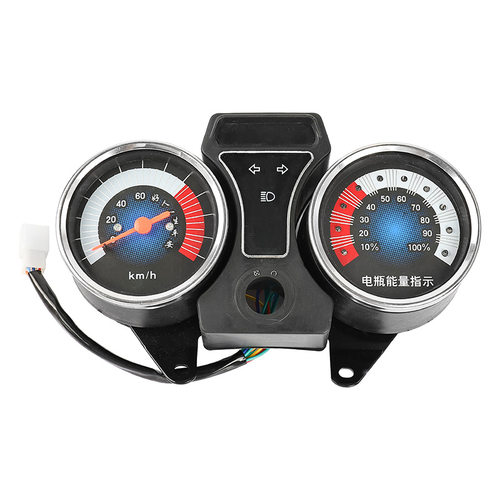 48v60V电量显示屏太子电动三轮车分体仪表总成72伏大灯转向速度表
