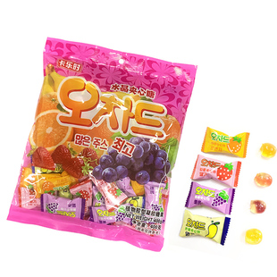 水晶夹心软糖400g水果味休闲喜糖婚庆送礼零食儿童糖果 2包装