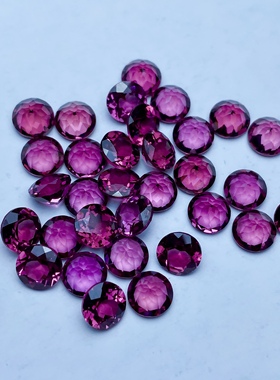 天然彩色宝石S925银18K金定制戒指吊坠耳钉石榴石托帕石各种水晶