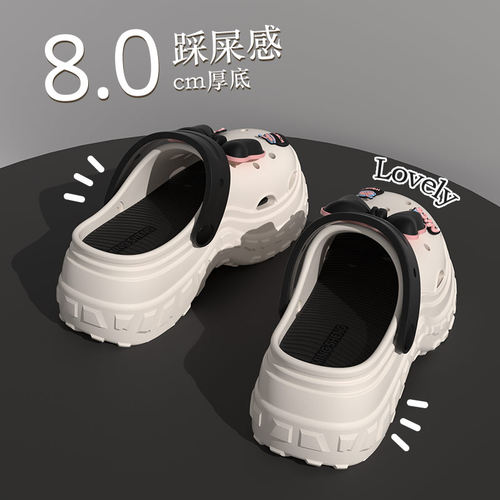 少女心洞洞鞋可爱包头户外休闲夏