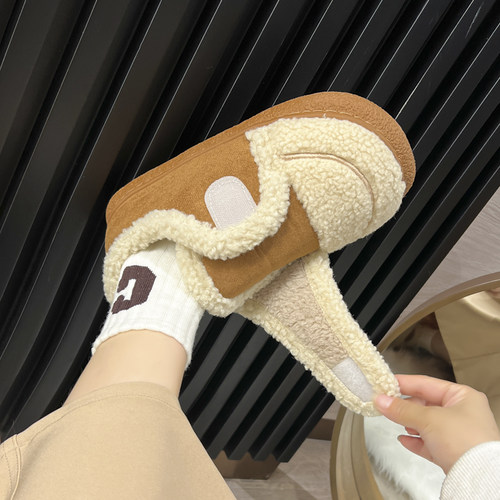 冬季百搭棉拖鞋女款耐脏