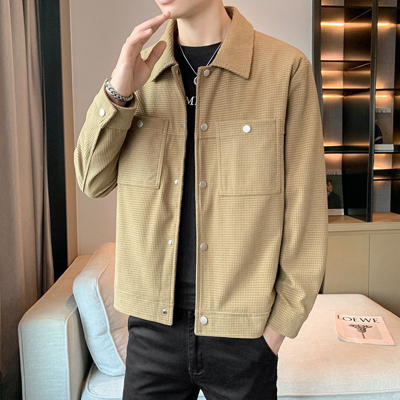 翻领夹克男秋季休闲薄款外套店主风B345-JK03-P95,男装夹克,电商B345