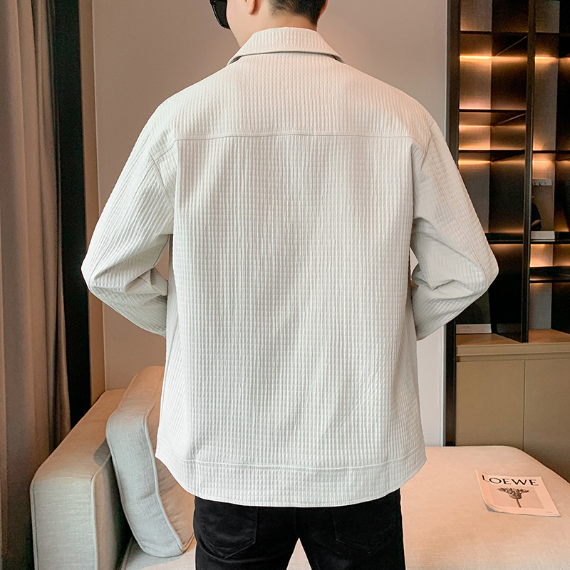 店主风翻领夹克男秋季休闲薄款宽松外套B345-JK01-P95,男装夹克,电商B345