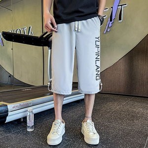 夏季直筒休闲裤宽松运动裤七分裤男B345-K07-P35图片