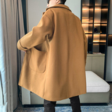 冬季呢子大衣风衣男中长款毛呢外套男士B345-F101-P120加棉P130，男装风衣，电商B345