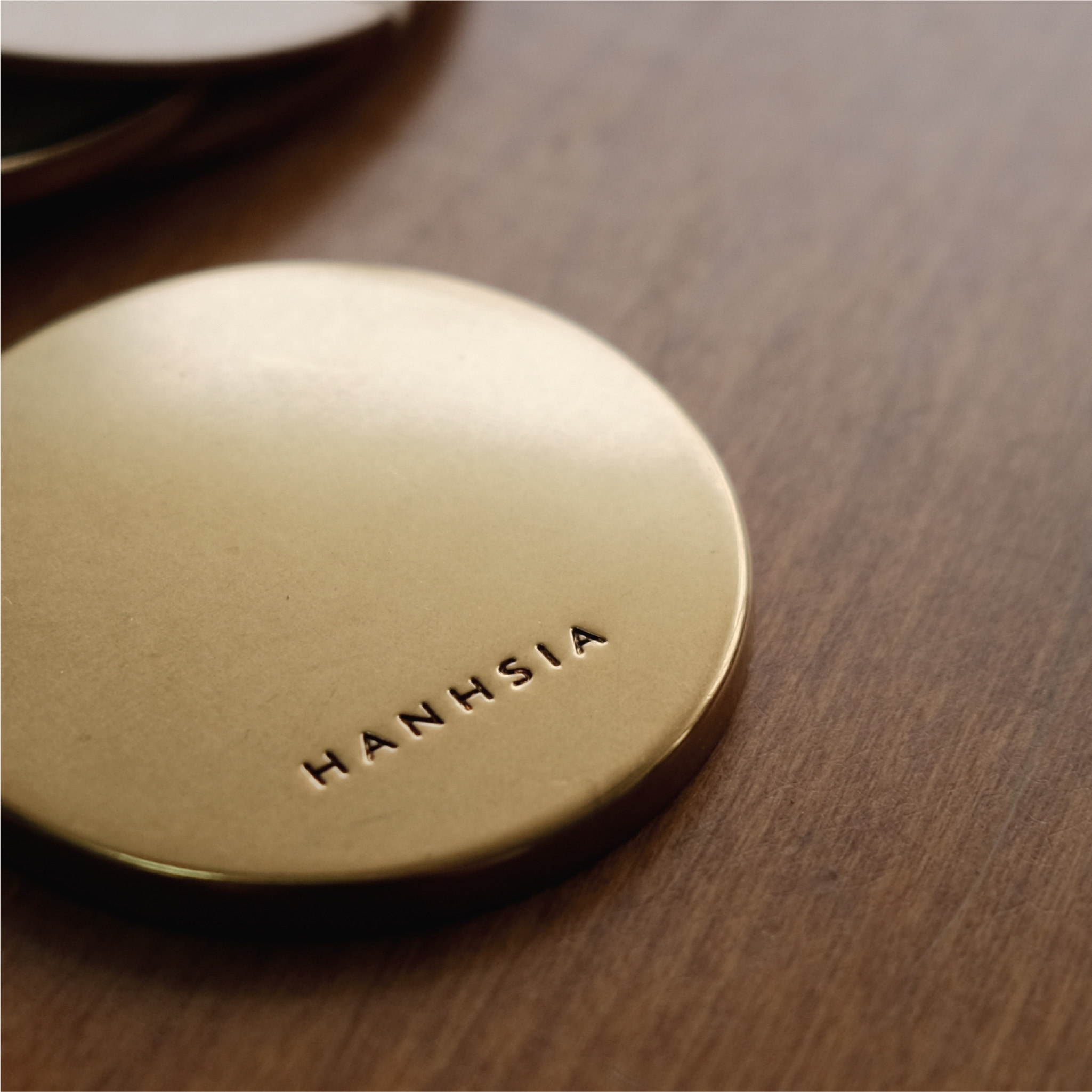HANHSIA/函夏手工 简约精致迷你补妆镜套装 便携随身化妆镜