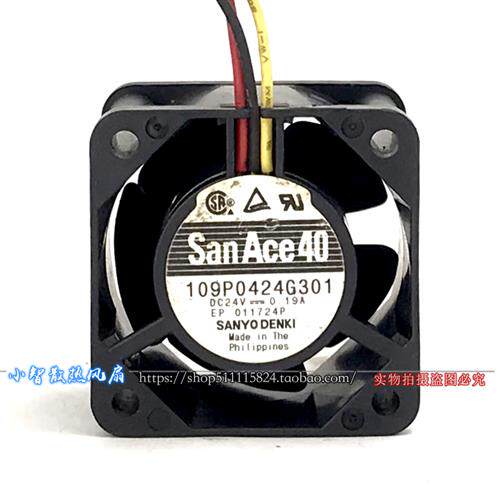 109P0424G301 24V 0.19A 原装日本SANYO 40*40*28 变频器风扇