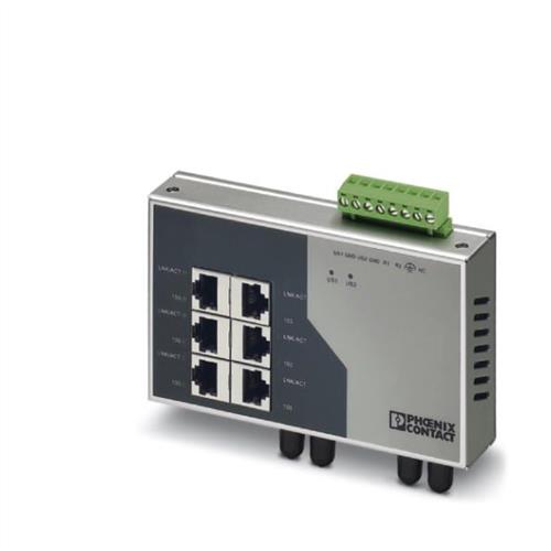 菲尼克斯 6口交换机2光纤FL SWITCH SF 6TX/2FX ST-2832674
