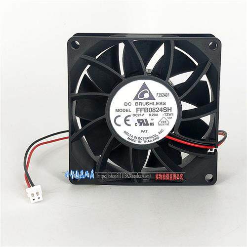 原装 FFB0824SH 24V 0.28A 8cm 8025 增压2线大风量散热风扇