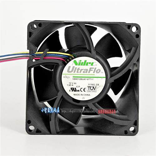 NIDEC 8038暴力风扇 12V 1.60A H80E12BUA7-07T11 DELL C2100风扇
