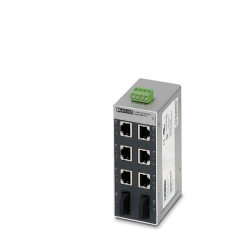 原装6口交换机2光纤口FL SWITCH SFN 6TX/2FX菲尼克斯2891314