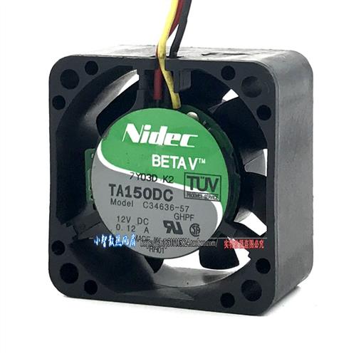 NIDEC TA150DC 4CM 风机12V 0.12A 静音 散热风扇4020C34636-57