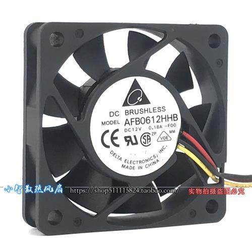 6cm 风扇 6015 12V 0.18A 静音 机箱 电源 散热 AFB0612HHB