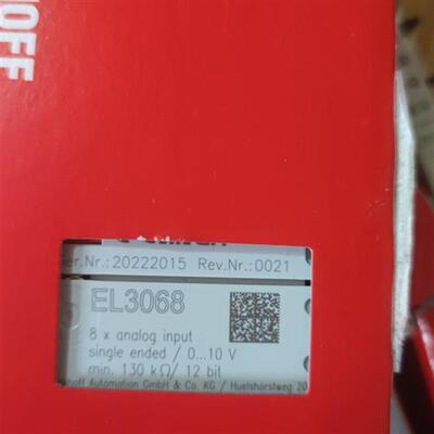 BECKHOFF倍福 EL3068 EL3356  EL3062  EL1819  EL4012  EL6021
