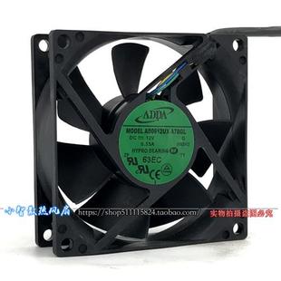 AD0812UX 原装 0.33A 12V A7BGL 8CM厘米PWM温控机箱风扇8025