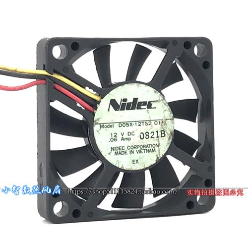 日本Nidec 5CM 5010 12V 0.06A 超静音 散热风扇D05X-12TS2 01A