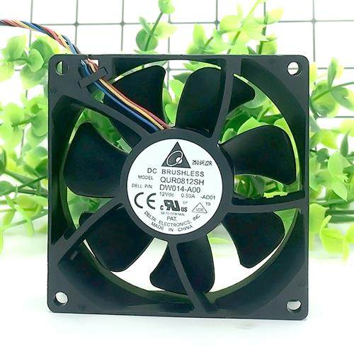 8025 8CM 8厘米 4线PWM温控散热风扇 QUR0812SH 0.50A