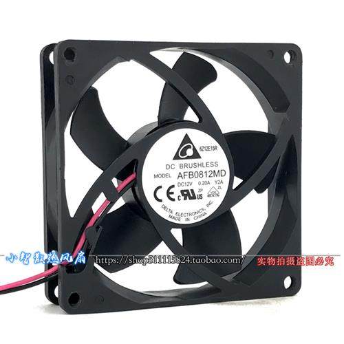 8cm 风扇 静音AFB0812MD 8020 12V 机箱 电源 散热风扇0.20A