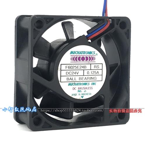 F6025E24B2 6CN 24V 0.125A 变频器散热风扇 双滚珠