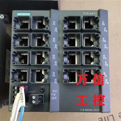 拆机9成新SCALANCE X116交换机6GK5 116-0BA00-2AA3 2AC2