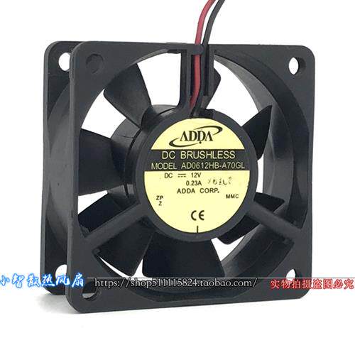 6CM 6025 DC12V 0.23A静音机箱电源散热风扇AD0612HB-A70GL