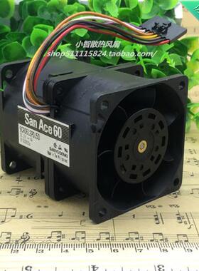 12V4A双电机汽车涡轮增压超暴力风扇 6076 9CR0612POJ50