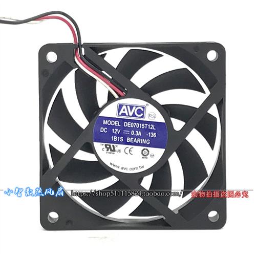 原装  DE07015T12L 12V 0.30A 7CM 7015 CPU 机箱电源散热风扇