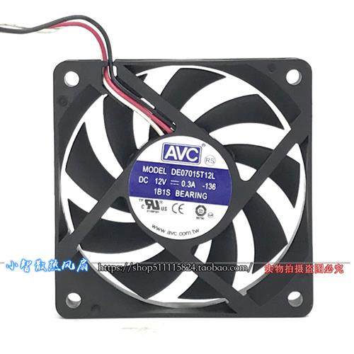 原装  DE07015T12L 12V 0.30A 7CM 7015 CPU 机箱电源散热风扇