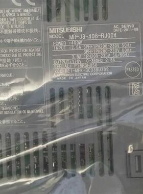 伺服驱动器MR-J3-40B-RJ004  原装正品全新质保一年仪价 现货