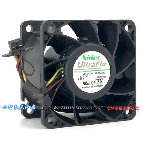 Nidec 12V 2.45A 6CM大风量强力暴力散热风扇V60E12BS1A7-09A032
