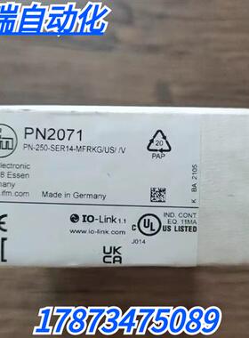 全新原装正品 IFM PN2071 压力传感器 现货销售