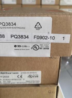 原装正品压力传感器IFM PQ3834  PQ7834