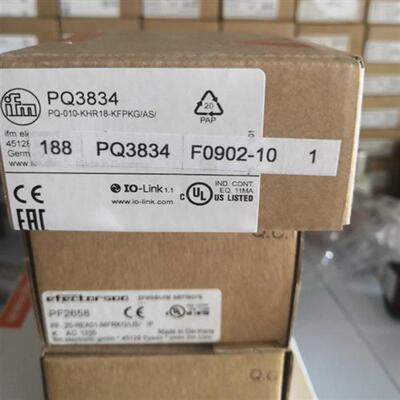 原装正品压力传感器IFM PQ3834  PQ7834