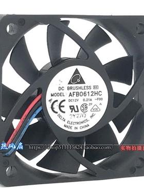 DC12V6cm厘米6015双滚珠小机箱cpu电源风机散热风扇AFB0612HC