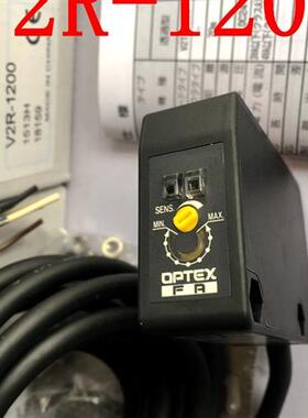 日本奥普士光电开关V2R-1200继电器输出自带镜片镜反射式