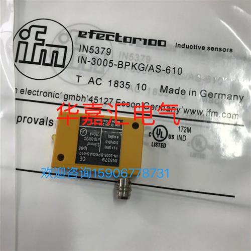 IN5379 IN3005-BPKG/AS-610易福门接近开关传感器