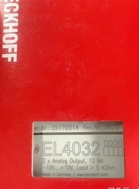 Beckhoff EL4031 EL4032 EL4034 EL4038 模拟量输出模块