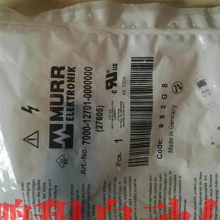 连接器7000-12701-0000000   M12 4针公插头包邮现货原装进口