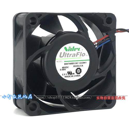 NIDEC 6025 48V 0.08A 6CM静音电源散热风扇B60T48BS1A7-53Z041