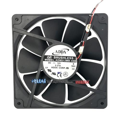 ADN512MB-A90 DC12V 0.27A 原装 135*135*25两线机柜电源风扇