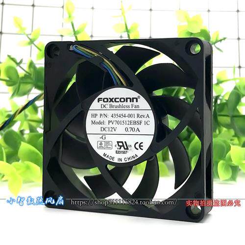 FOXCONN  7CM 4线PWM大风量12V 0.70A 散热风扇7015 PV701512EBSF