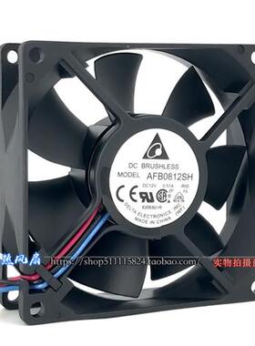 8CM AFB0812SH R00 12V 0.51A 8025 双滚珠机箱报警散热风扇